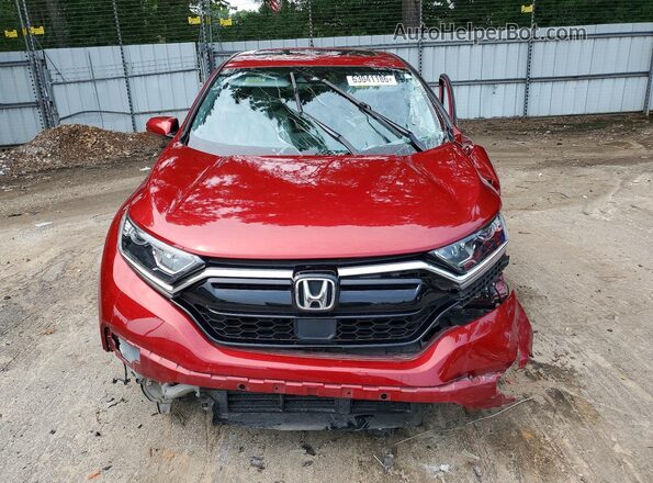 7FARW1H83ME010216 2021 HONDA CR-V Red Widok z przodu