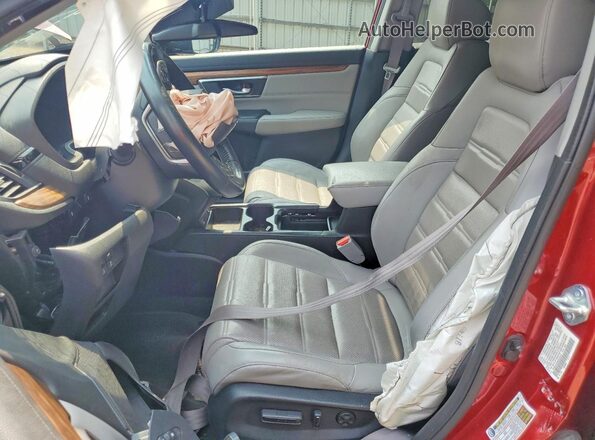 7FARW1H83ME010216 2021 HONDA CR-V Red Widok wnętrza z przodu