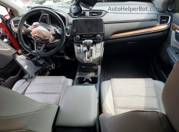 7FARW1H83ME010216 2021 HONDA CR-V Red Widok deski rozdzielczej