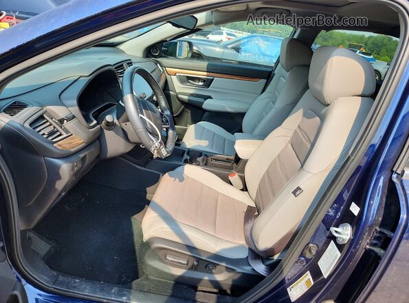 7FARW1H83NE015756 2022 HONDA CR-V Blue Widok wnętrza z przodu
