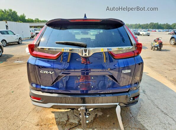 7FARW1H83NE015756 2022 HONDA CR-V Blue Widok z tyłu