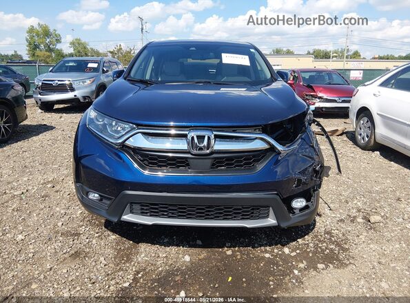 7FARW1H84KE012585 2019 HONDA CR-V Blue უკანა სალონის ხედი