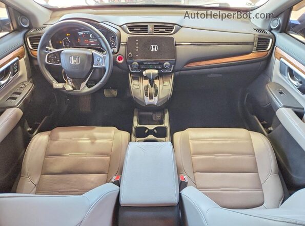 7FARW1H85HE002804 2017 HONDA CR-V Gray Dashboard view
