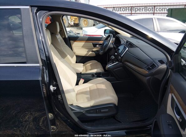 7FARW1H86HE034029 2017 HONDA CR-V Черный Вид салона спереди
