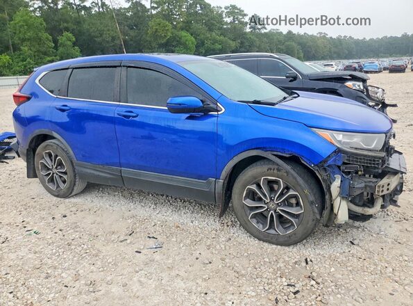 7FARW1H86LE010399 2020 HONDA CR-V Синий Передняя правая четверть