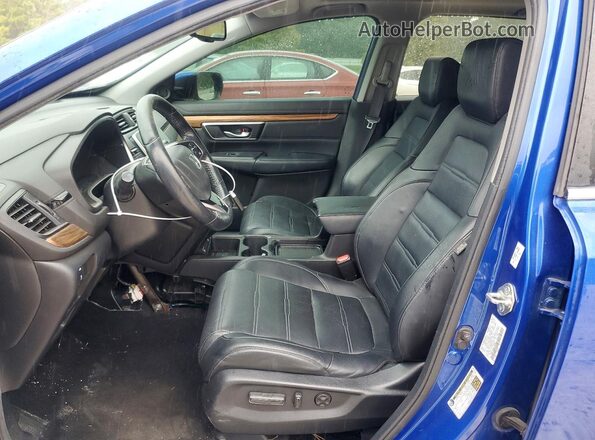 7FARW1H86LE010399 2020 HONDA CR-V Синий Вид салона спереди