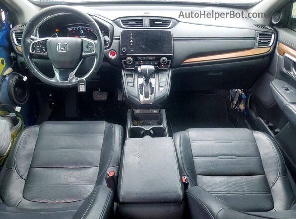7FARW1H86LE010399 2020 HONDA CR-V Синий Вид панели приборов