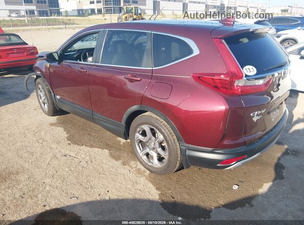 7FARW1H87JE021179 2018 HONDA CR-V Maroon Trasero izquierdo