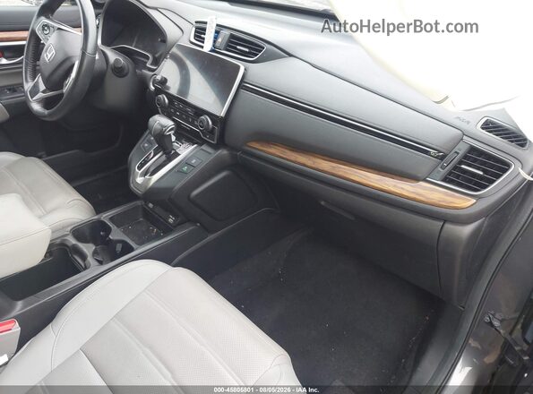 7FARW1H88LE030072 2020 HONDA CR-V Gray Front interior view