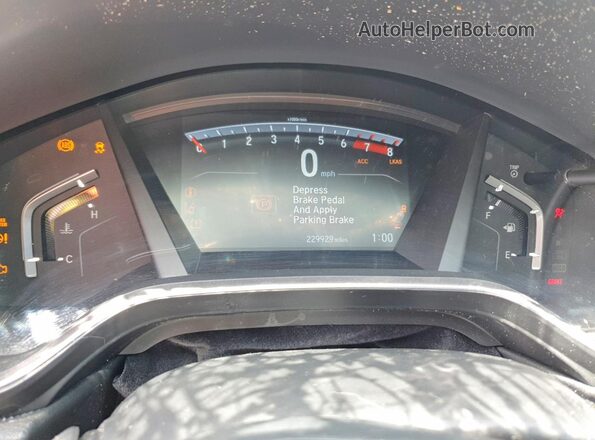 7FARW1H89HE037720 2017 HONDA CR-V Gray Вид щитка приладів
