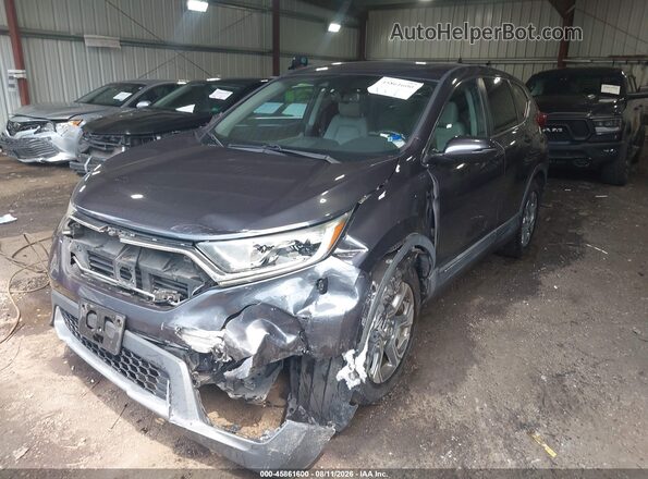 7FARW1H8XHE045406 2017 HONDA CR-V Gray წინა მარცხენა ხედი სამი მეოთხედიდან