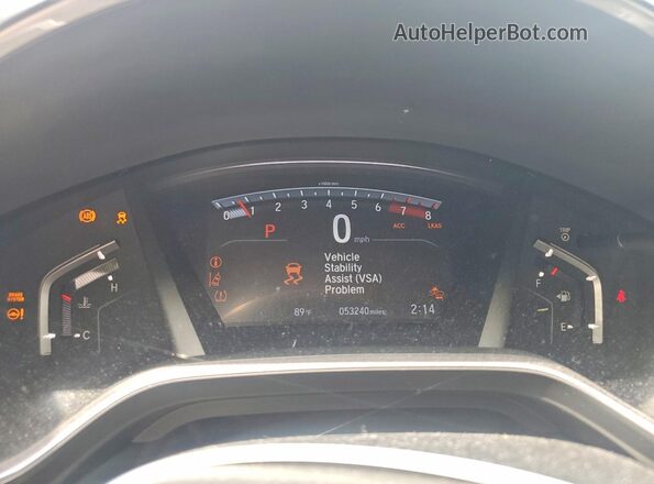 7FARW1H8XLE018523 2020 HONDA CR-V Gray Սարքավորումների վահանակի տեսք