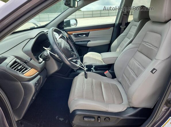 7FARW1H8XNE024972 2022 HONDA CR-V Gray Widok wnętrza z przodu