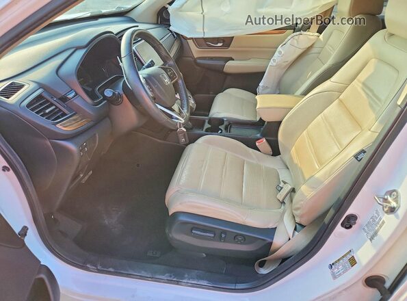 7FARW1H91KE013279 2019 HONDA CR-V White Vista interior delantera