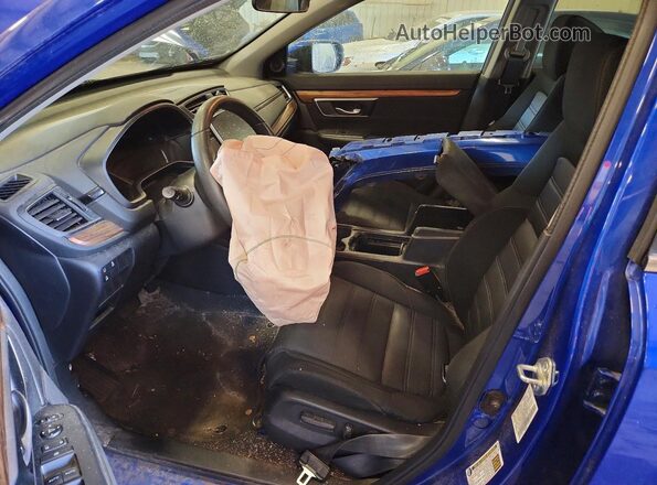 7FARW2H50ME000108 2021 HONDA CR-V Blue Vista interior delantera