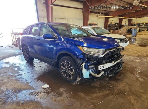 7FARW2H50ME000108 2021 HONDA CR-V Blue Delantero derecho