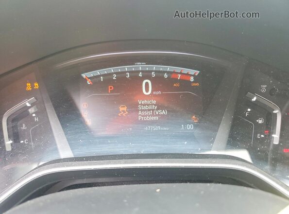 7FARW2H51JE016507 2018 HONDA CR-V Gray Instrument cluster view