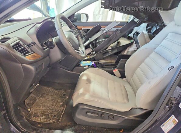 7FARW2H51JE076478 2018 HONDA CR-V Charcoal Front interior view