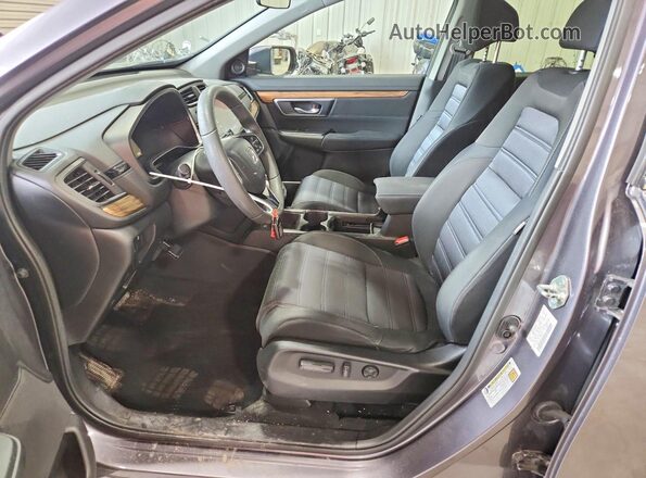 7FARW2H52JE016323 2018 HONDA CR-V Gray Vista interior delantera