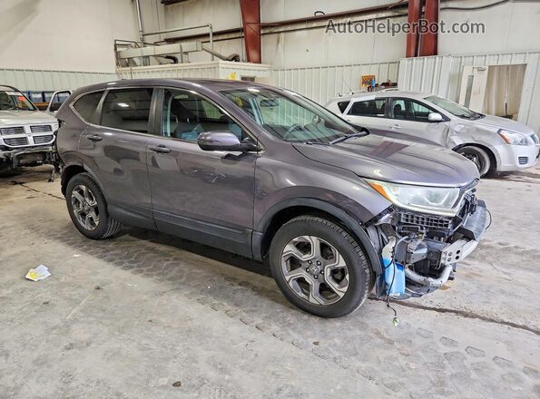 7FARW2H52JE016323 2018 HONDA CR-V Gray Delantero derecho