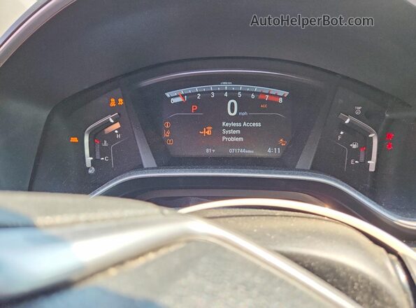 7FARW2H52JE073847 2018 HONDA CR-V Gray Widok zestawu wskaźników
