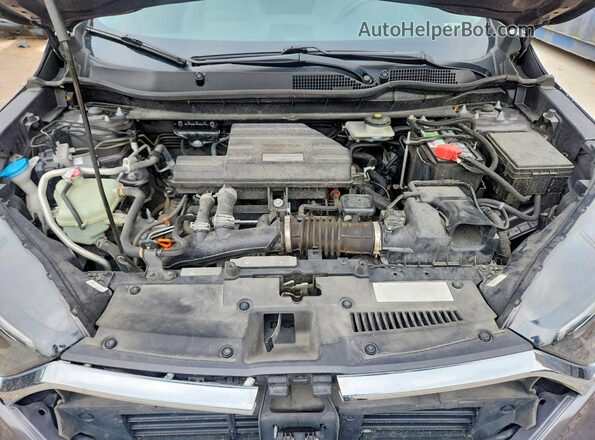 7FARW2H52KE048349 2019 HONDA CR-V Gray Rear interior view