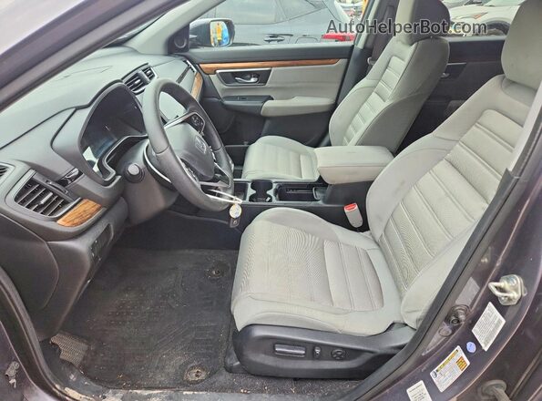 7FARW2H52KE048349 2019 HONDA CR-V Gray Front interior view