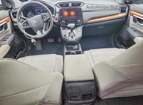 7FARW2H52KE048349 2019 HONDA CR-V Gray Dashboard view