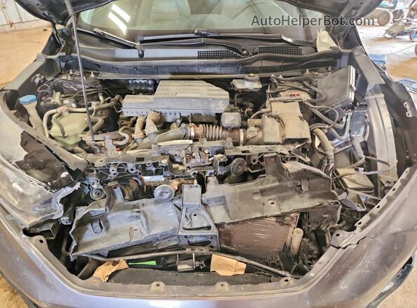7FARW2H53JE006013 2018 HONDA CR-V Gray Vista del compartimento del motor