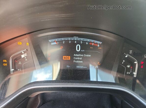 7FARW2H53KE059943 2019 HONDA CR-V Black Вид щитка приладів