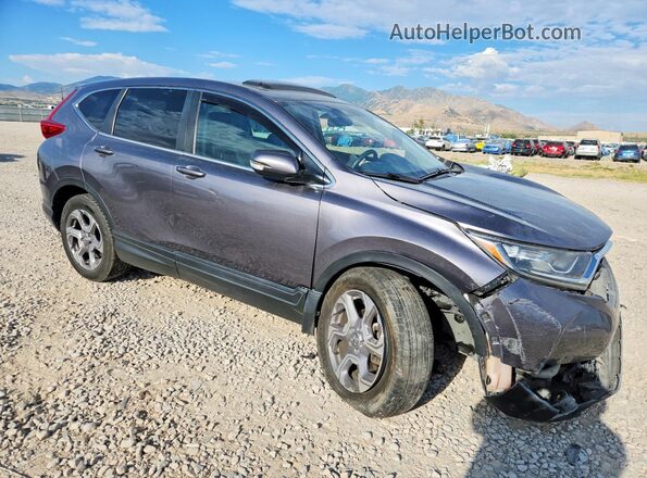 7FARW2H53KE063877 2019 HONDA CR-V Gray წინა მარჯვენა
