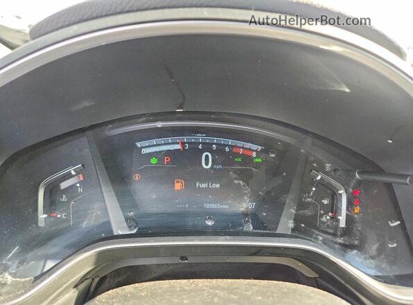 7FARW2H53KE063877 2019 HONDA CR-V Gray ხელსაწყოთა პანელის ხედი