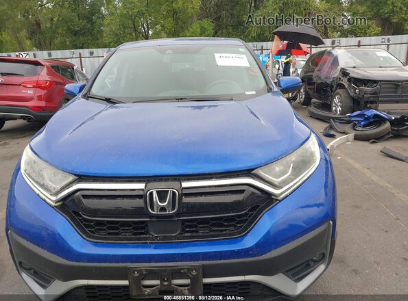 7FARW2H53LE007441 2020 HONDA CR-V Blue Instrument cluster view