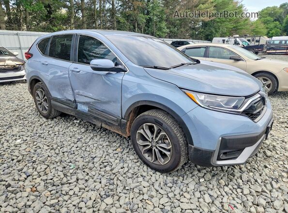 7FARW2H53NE041978 2022 HONDA CR-V Blue Delantero derecho
