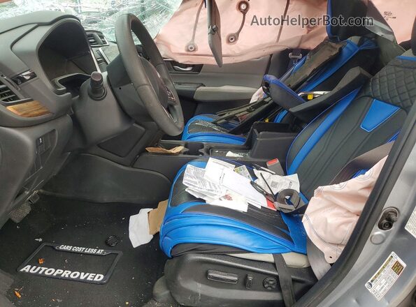 7FARW2H55JE030393 2018 HONDA CR-V Серебряный Вид салона спереди