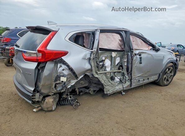 7FARW2H55JE030393 2018 HONDA CR-V Серебряный Задняя правая четверть