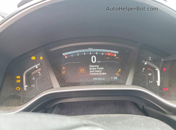 7FARW2H55JE030393 2018 HONDA CR-V Серебряный Вид щитка приборов