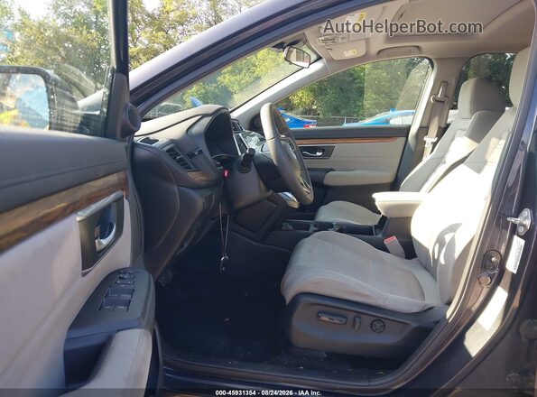 7FARW2H55JE037280 2018 HONDA CR-V Gray წინა სალონის ხედი