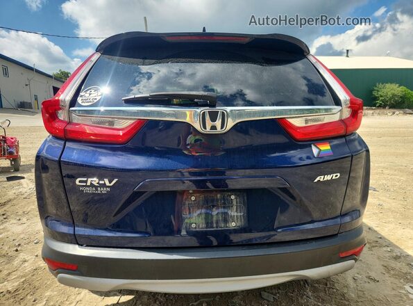 7FARW2H55JE082350 2018 HONDA CR-V Blue უკანა ხედი