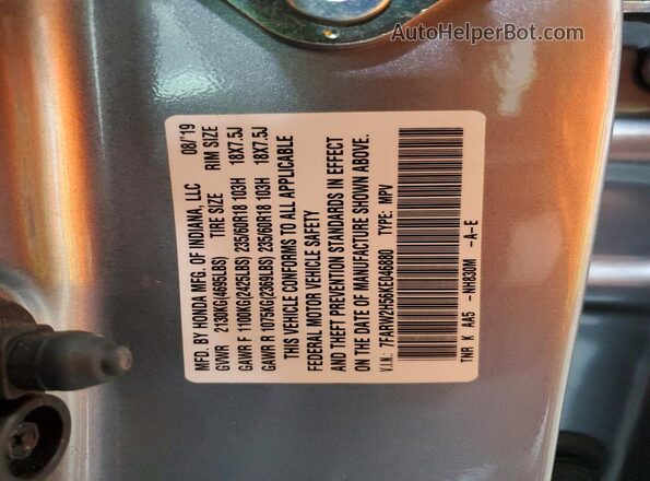 7FARW2H56KE046880 2019 HONDA CR-V Silver 