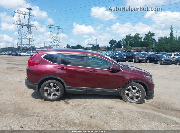 7FARW2H57JE043629 2018 HONDA CR-V Burgundy უკანა სალონის ხედი