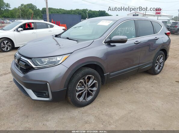 7FARW2H57LE007023 2020 HONDA CR-V Gray წინა მარცხენა ხედი სამი მეოთხედიდან