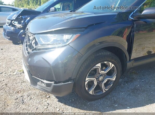 7FARW2H58JE034597 2018 HONDA CR-V Gray Front view