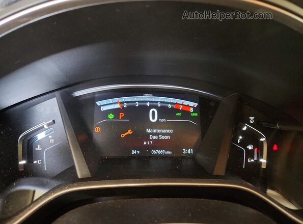 7FARW2H59KE034741 2019 HONDA CR-V Blue Սարքավորումների վահանակի տեսք