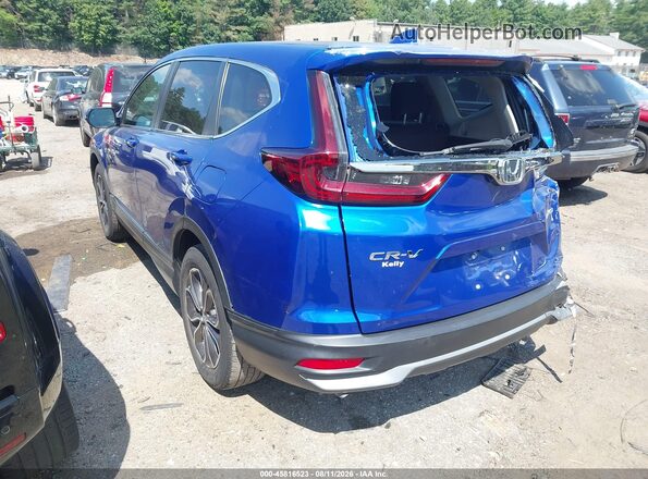 7FARW2H59ME002651 2021 HONDA CR-V Blue Trasero izquierdo