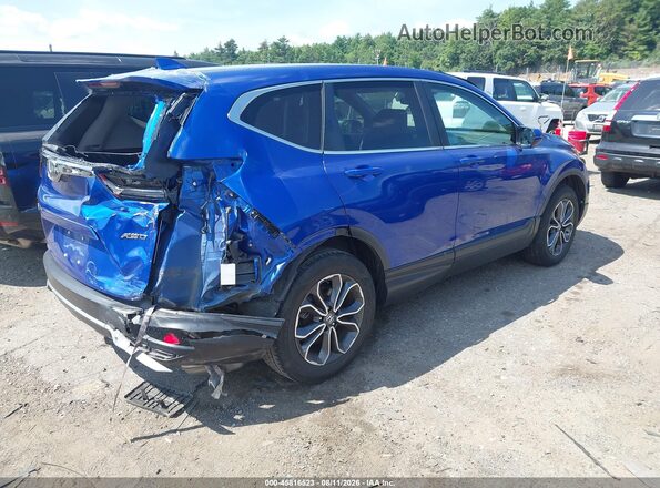 7FARW2H59ME002651 2021 HONDA CR-V Blue Trasero derecho