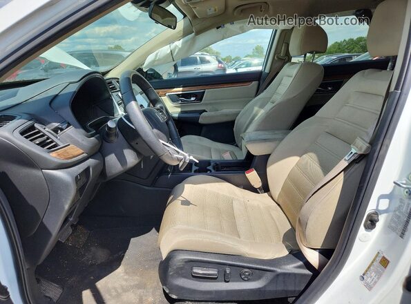7FARW2H59ME028330 2021 HONDA CR-V White Widok wnętrza z przodu