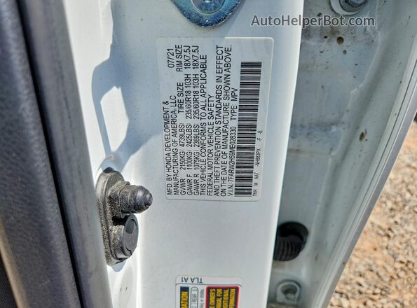 7FARW2H59ME028330 2021 HONDA CR-V White Widok naklejki z numerem VIN