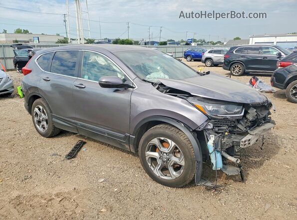 7FARW2H5XJE048842 2018 HONDA CR-V Gray Delantero derecho