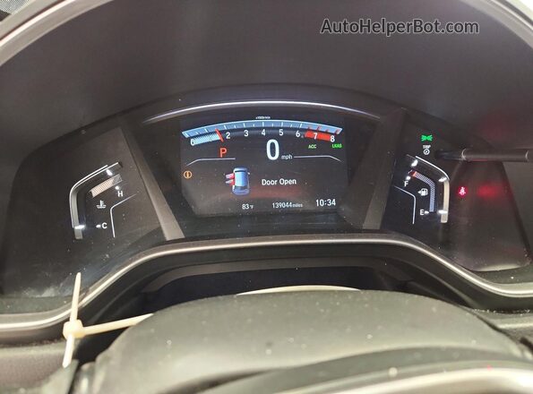 7FARW2H5XKE034070 2019 HONDA CR-V Gray Widok zestawu wskaźników